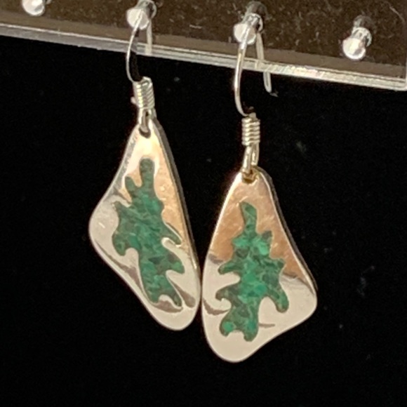 975 Silver & Malachite Set - Picture 3 of 8